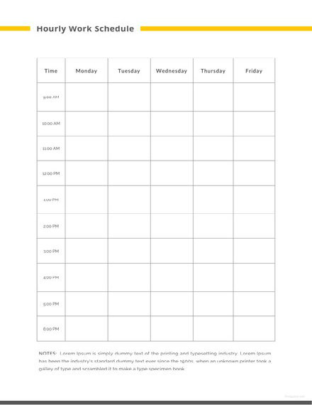 create a daily schedule month