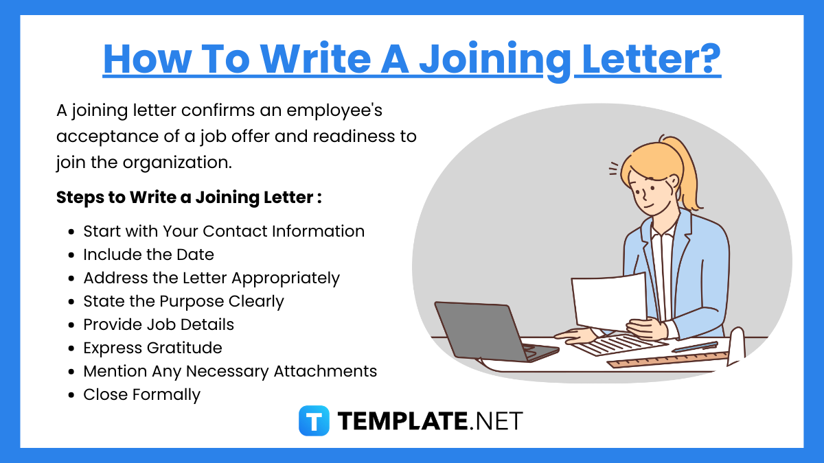 how to write a joining letter