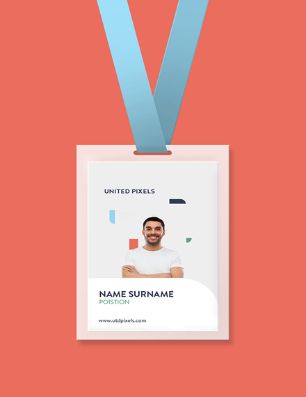 id card mockup sample