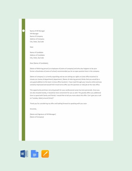 job proposal letter template