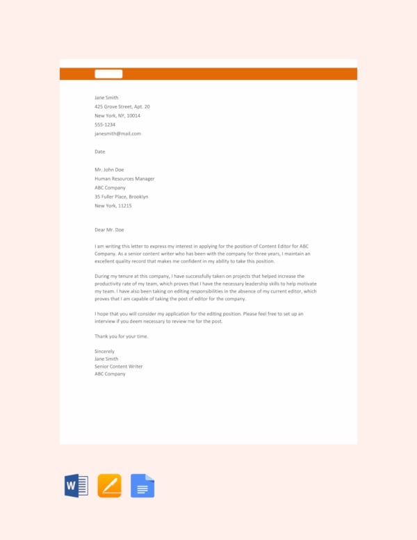 Free Sample Letter Of Intent Template Word Doc Google Docs Apple Mac Pages