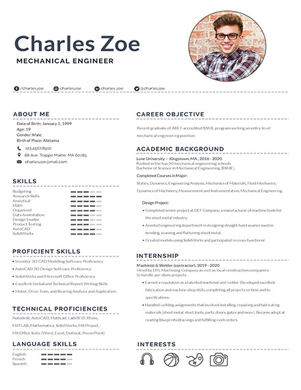 sample resume for mechanical engineer fresher pdf