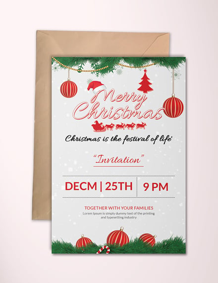 36+ Christmas Party Invitation Templates - PSD, AI, Word, Publisher