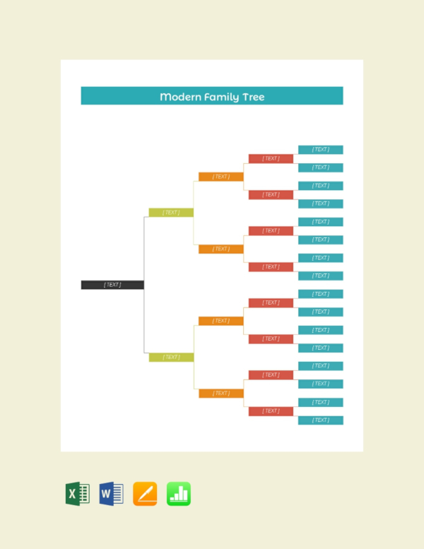 36+ Family Tree Templates - Word, PDF, PSD, Apple Pages