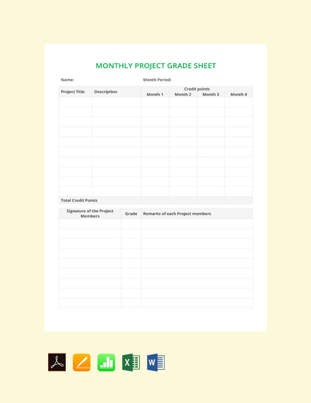 monthly-grade-sheet-template