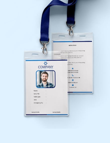 office-blank-id-card-template
