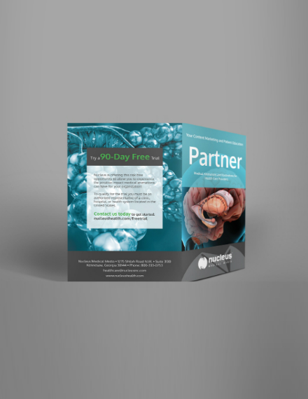 partner medical bifold brochure template