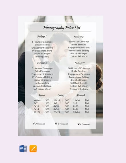 photography-price-list-template