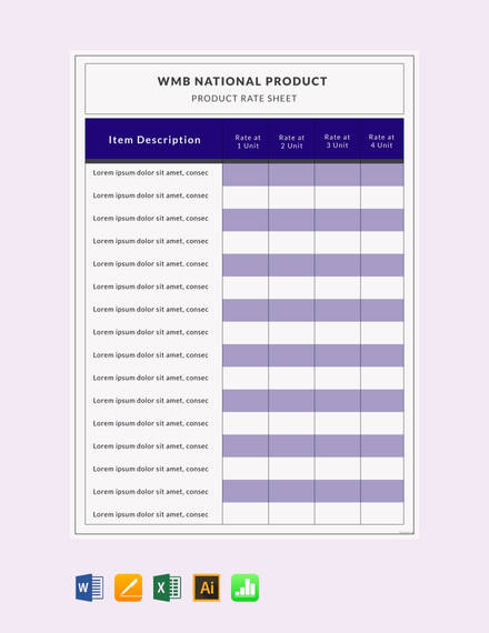 product-rate-sheet-template1