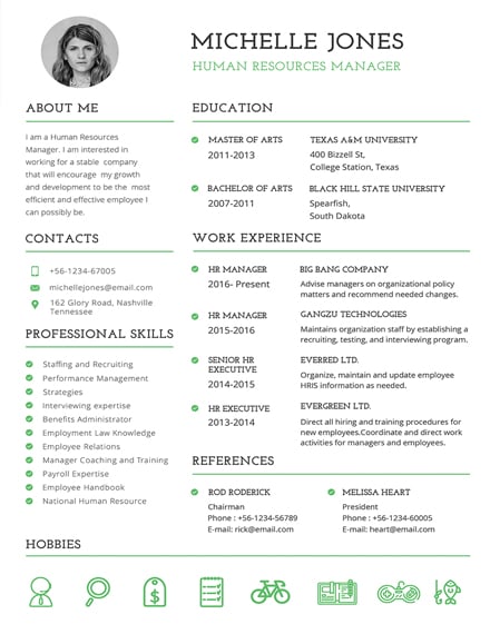 professional hr template