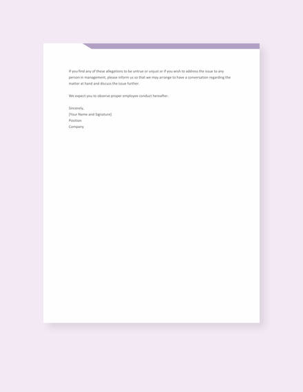 professional-warning-letter-template