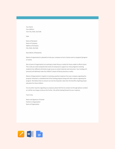 33+ Proposal Letter Templates - DOC, PDF | Free & Premium ...