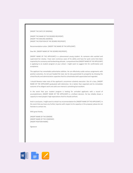Template For Letter Of Recommendation from images.template.net
