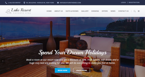 responsive resort and hotel html template