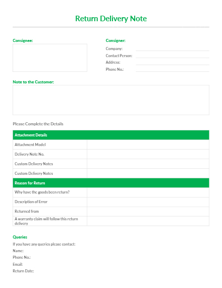 return delivery note template