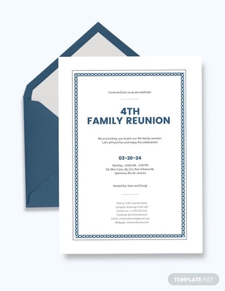reunion invitation template