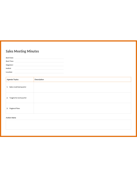 sales meeting templates