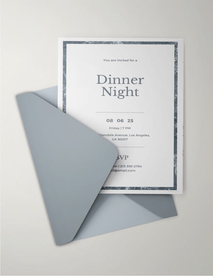 sample dinner invitation template