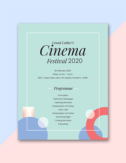 Free 46+ Event Program Templates, PSD, AI