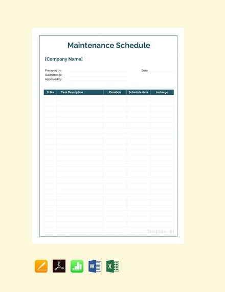 sample-maintenance-schedule-template