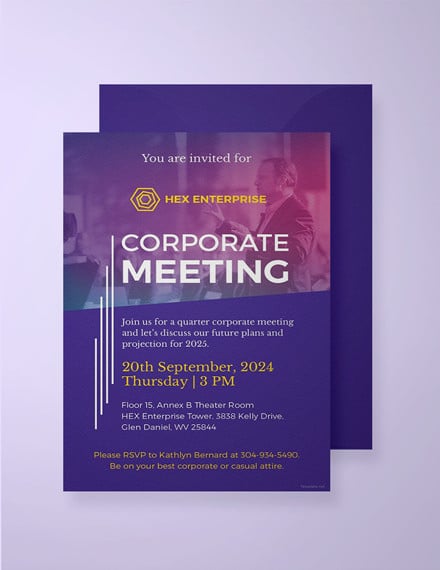 sample meeting invitation template