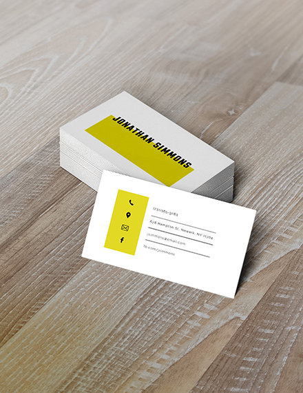 free download business card template for illustrator