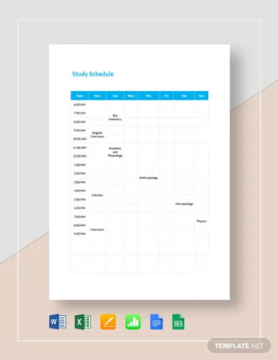 study-schedule-template