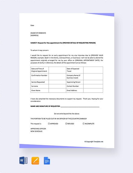 19+ Sample Appointment Request Letters - PDF, DOC