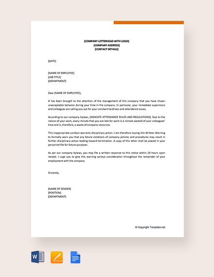 Discipline Letter Inappropriate Conduct from images.template.net