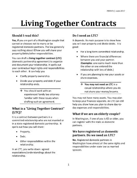 Relationship contract the The Big