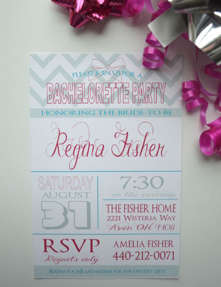 sample bachelorette party invite