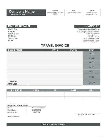 sample travel invoice 1 440x622