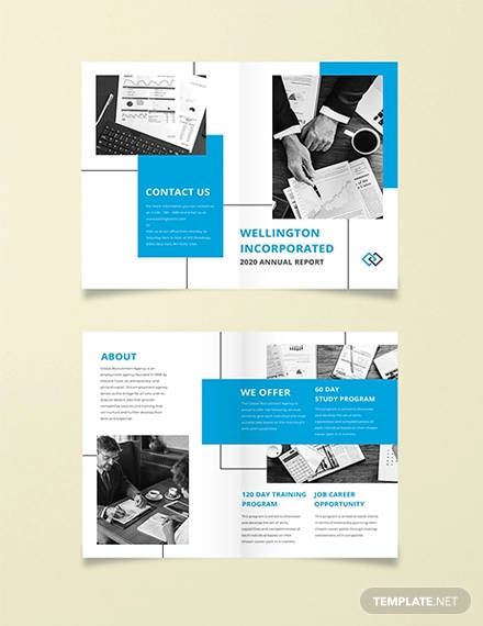 annual-report-bi-fold-brochure-template