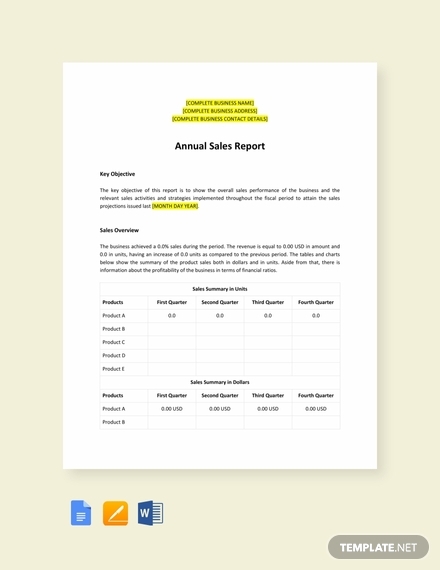 annual-sales-report