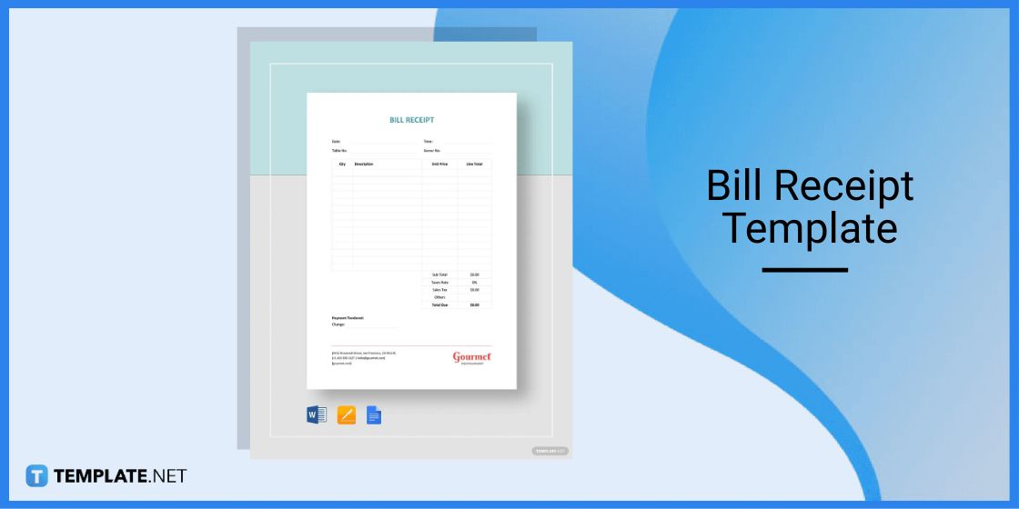 bill receipt template