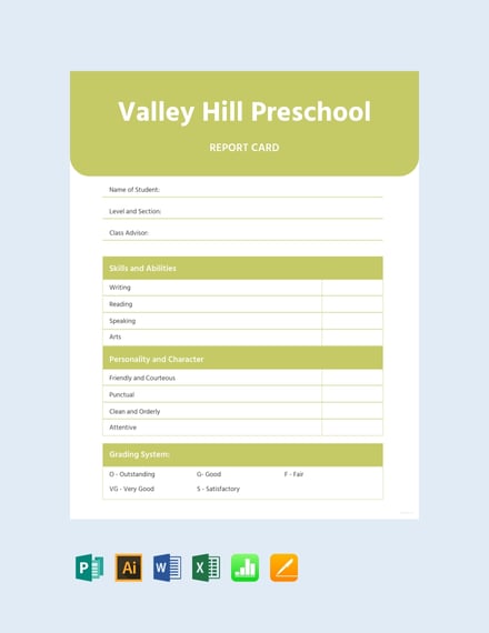 blank-preschool-report-card
