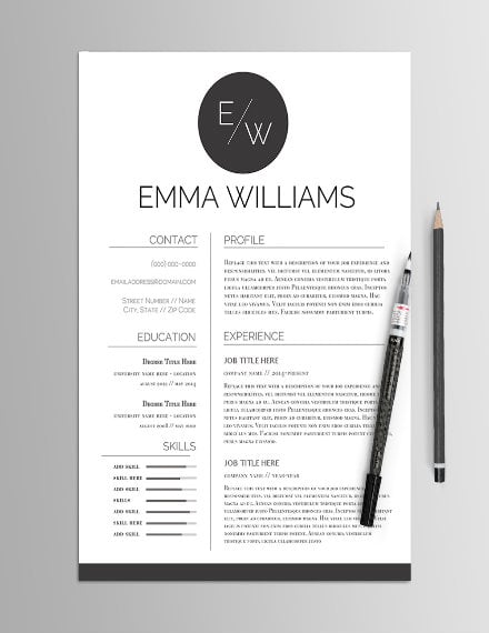 bold-minimalist-resume-