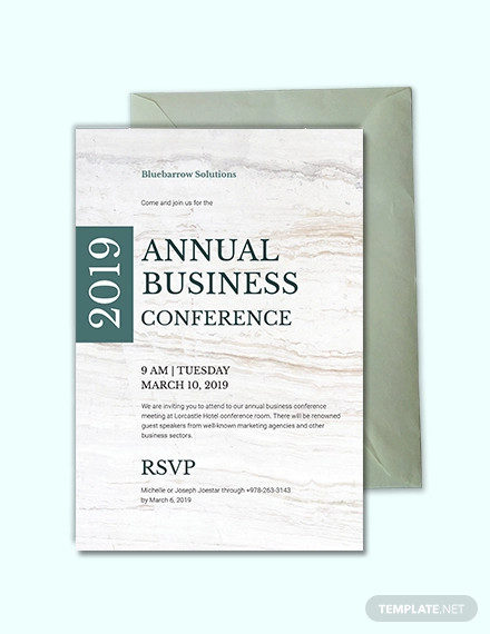 business conference invitation template