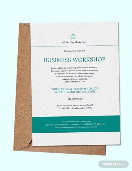 business invitation template