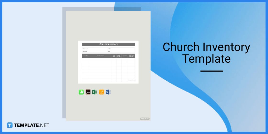 church inventory template