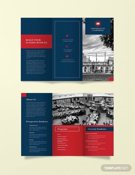 college university brochure design