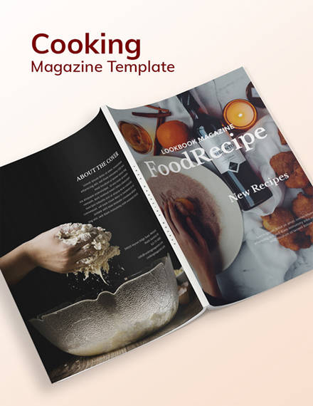 cooking magazine template