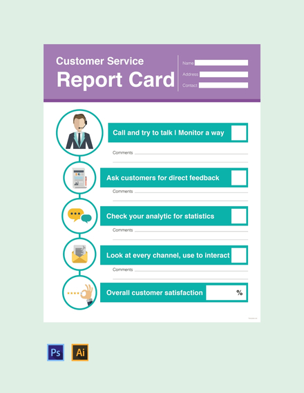 customer-service-report-card