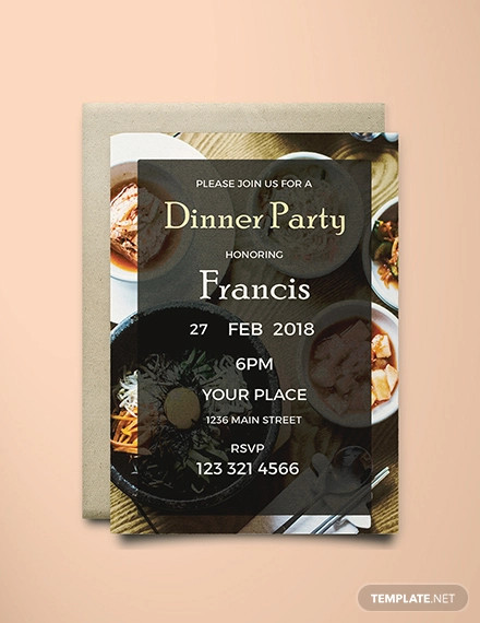 dinner party invitation