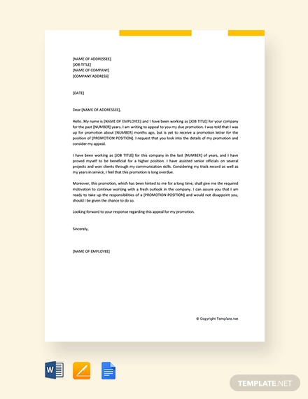 Appeal Letter Example - 21+ Free Word, PDF Documents Download