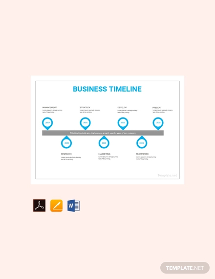 free business timeline template