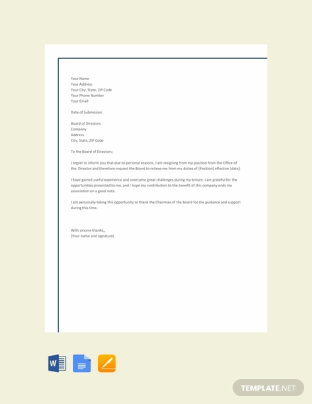 20+ Employee Resignation Letter Templates - PDF, DOC | Free & Premium ...