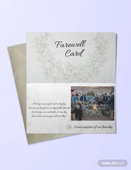 free farewell invitation card template