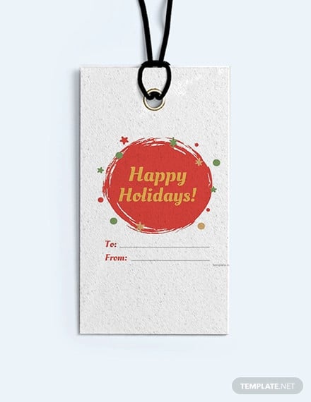 free holiday label template