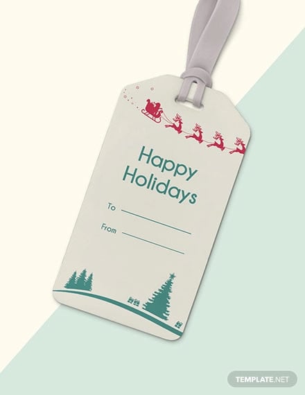 free holiday tag template